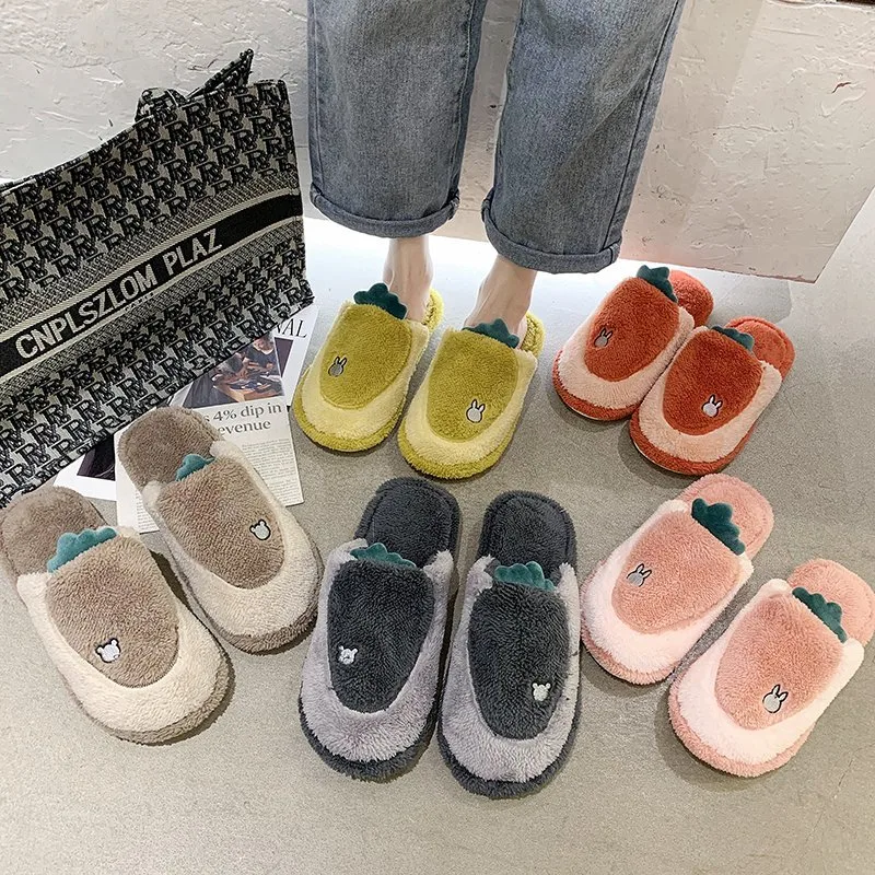 2020 Girls Wholesale Fur Slides Women Sandals Ladies Casual Outdoor Fur Slippers Boy Warm Indoor Sandals
