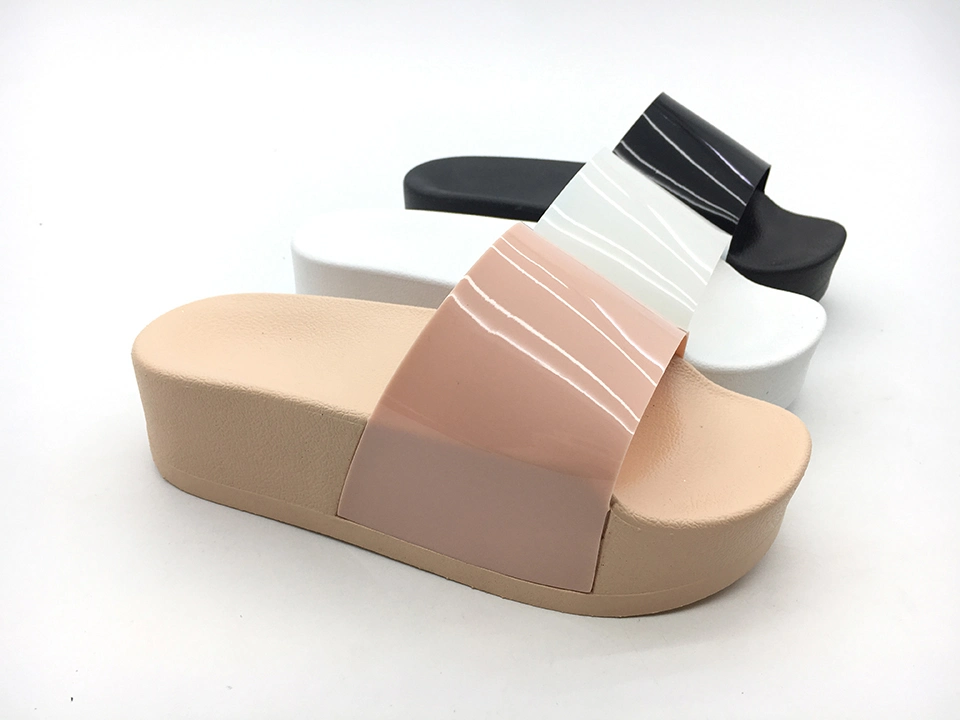 High Heel Sandals Indoor Wedege Slippers Matte Crossover Upper Slippers Beach Shoes