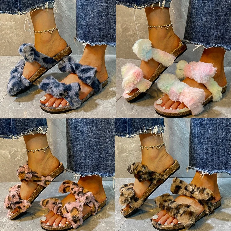 Latest Soft Slipper, Custom Logo Women Slippers, Factory Indoor Fur Slides