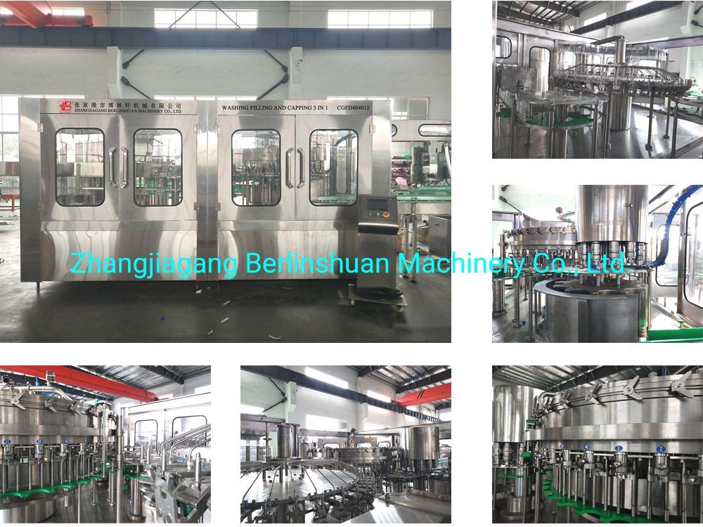 15000bph Soft Beverage Soda Water Soft Juice Soft Water Carbonated Beverage Carbonated Drink Full Automatic Bottling Filling Machine (CGFD404012)