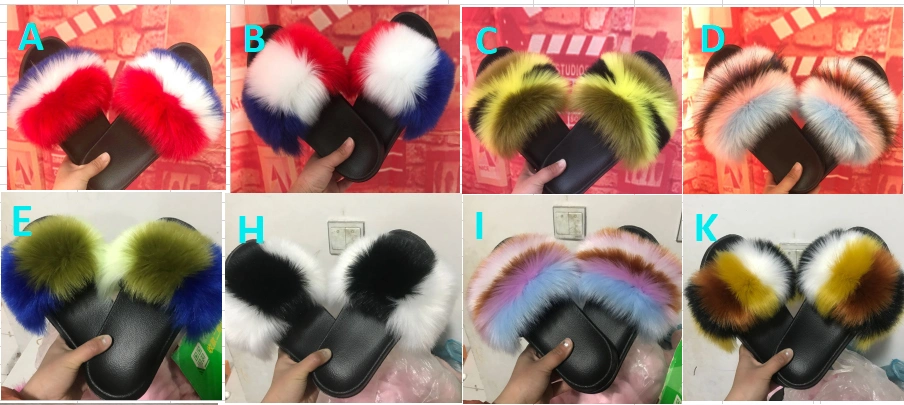 Soft Wholesale Fur Designers Women Home Slippers