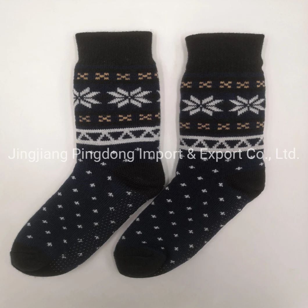 Adult Plush Sherpa Winter Fleece Lining Slipper Socks Home Socks
