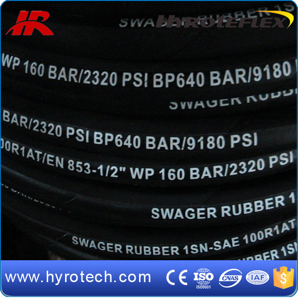 High Pressure Hose Hydraulic Hose SAE 100 R1at/DIN En 853 1sn Steel Wire Braid Hose