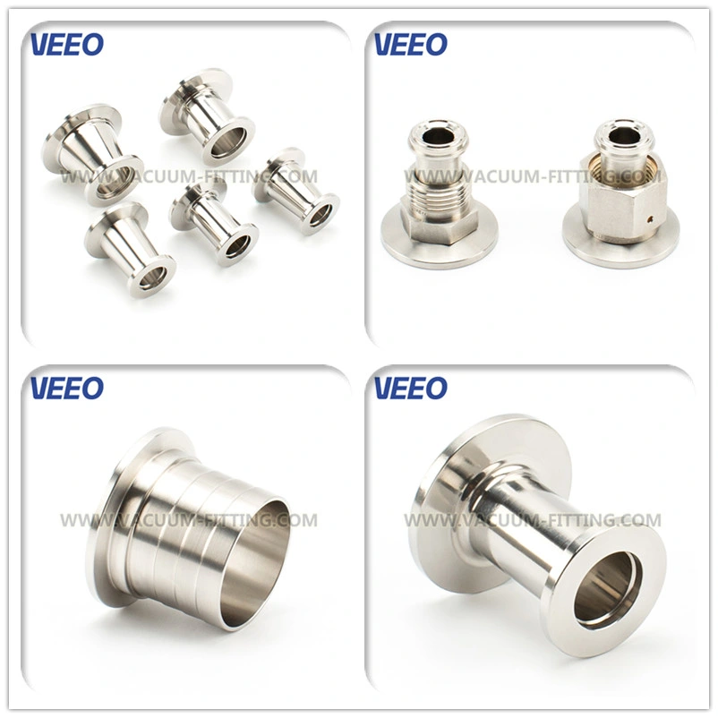 stainless Steel Vacuum Kf Flanges to Hose Nozzles Rubber Hose Adaptor