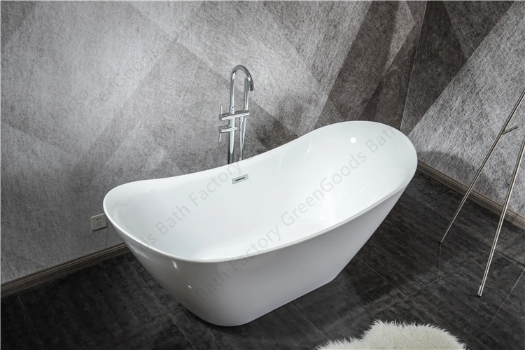 1500 mm Soaker Tub Double Ended Freestanding Acrylic SPA Bathtub