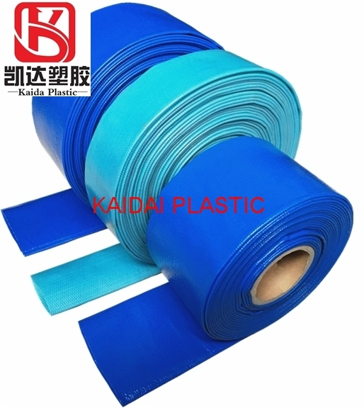 PVC Blue Layflat Water Discharge Hose, Green Layflat Hose Pipe