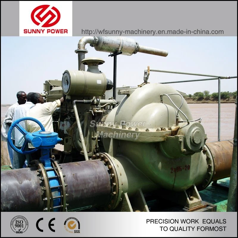 Diesel Engine Irrigation Water Pump, High Flow Diesel Water Pump with Trailer or Rain Cover Optional