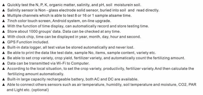Soil Testing Instrument Soil Nutrient Tester