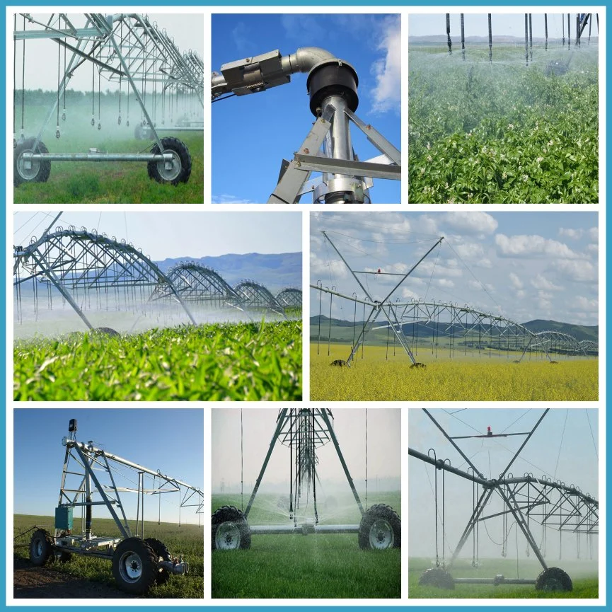 Agricultural Sprinkler Irrigation System with End Spray Sprinkler Lateral Move Farm Irrigation System