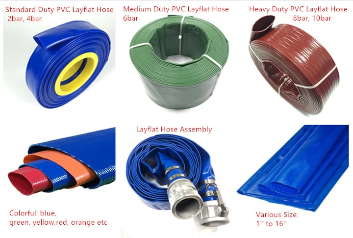PVC Layflat Water Discharge Hose / Light PVC Lay Flat Hose