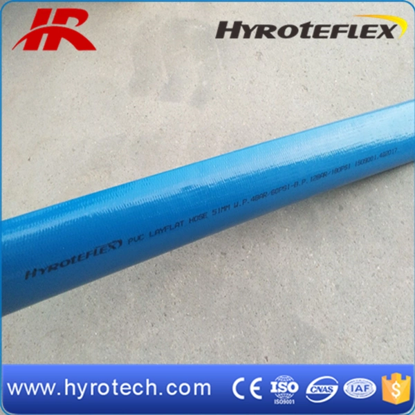 Blue Flexible PVC Lay Flat Pipe/ PVC Layflat Hose
