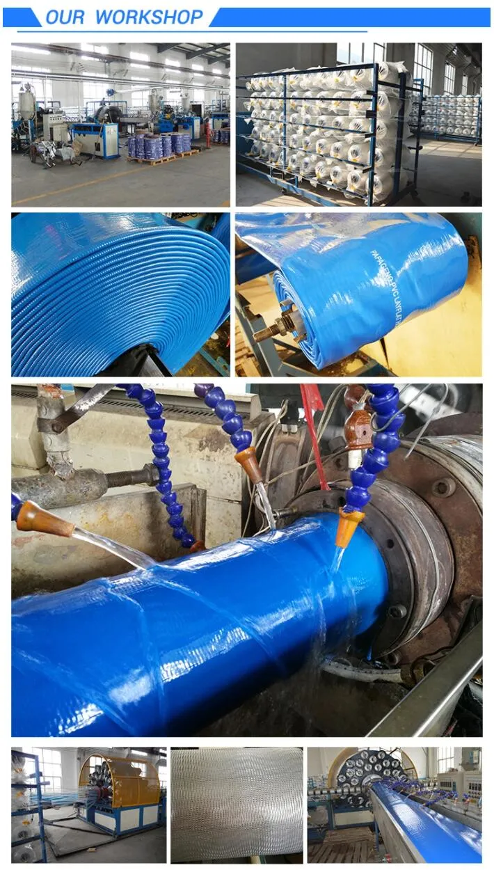 PVC Lay Flat Hose for Agriculture and Mine / Water Discharge Lay Flat Hose for Irrigation