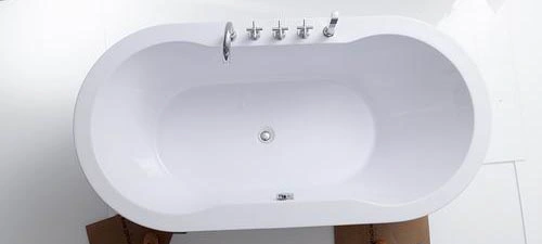 Oval Acrylic Standing Deep Soaker Bathtub (BL1016TS)
