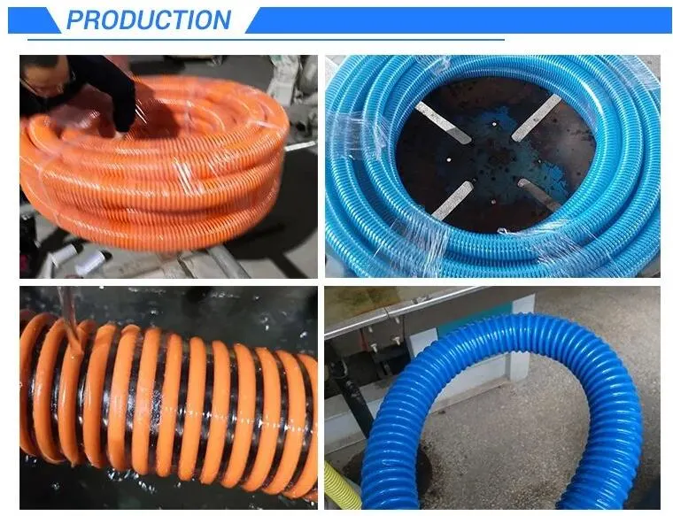 Industrial PVC Spiral Steel Wire Reinforced Air/Water/Suction/Garden Hoses