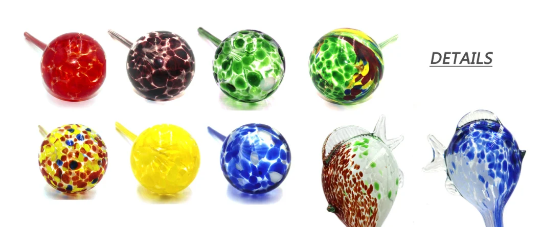 Hand Blown Glass Self Watering Globes for Indoor/Potted Plants