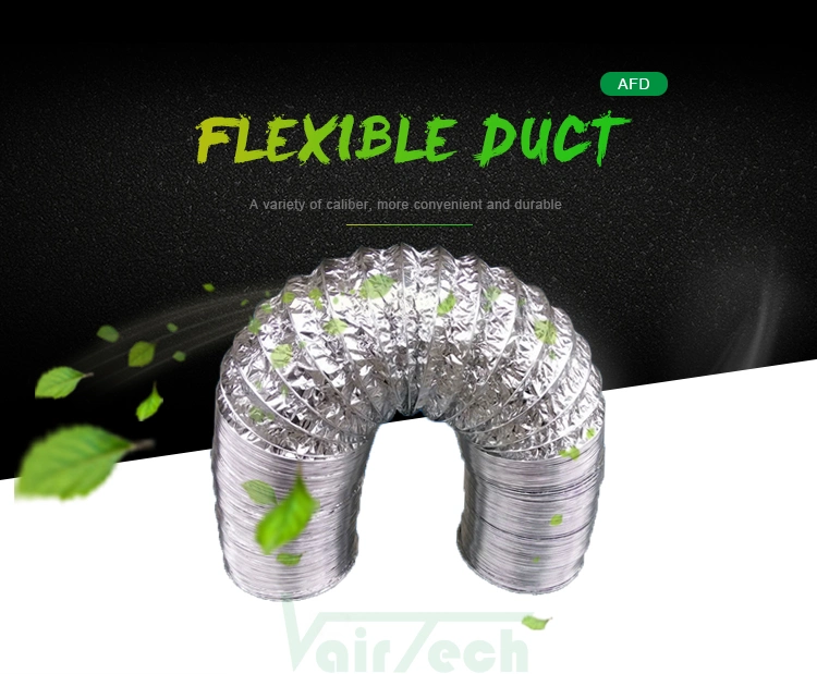 Double Layers Aluminum Foil Flexible Duct Hose Air Duct for HAVC System