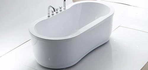 Oval Acrylic Standing Deep Soaker Bathtub (BL1016TS)
