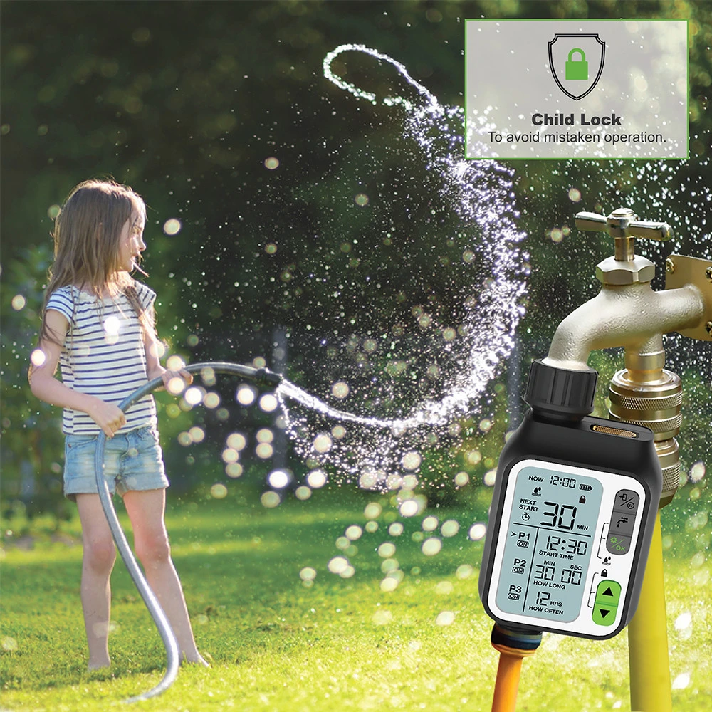 Child Lock Function Hose Automatic Watering Timer
