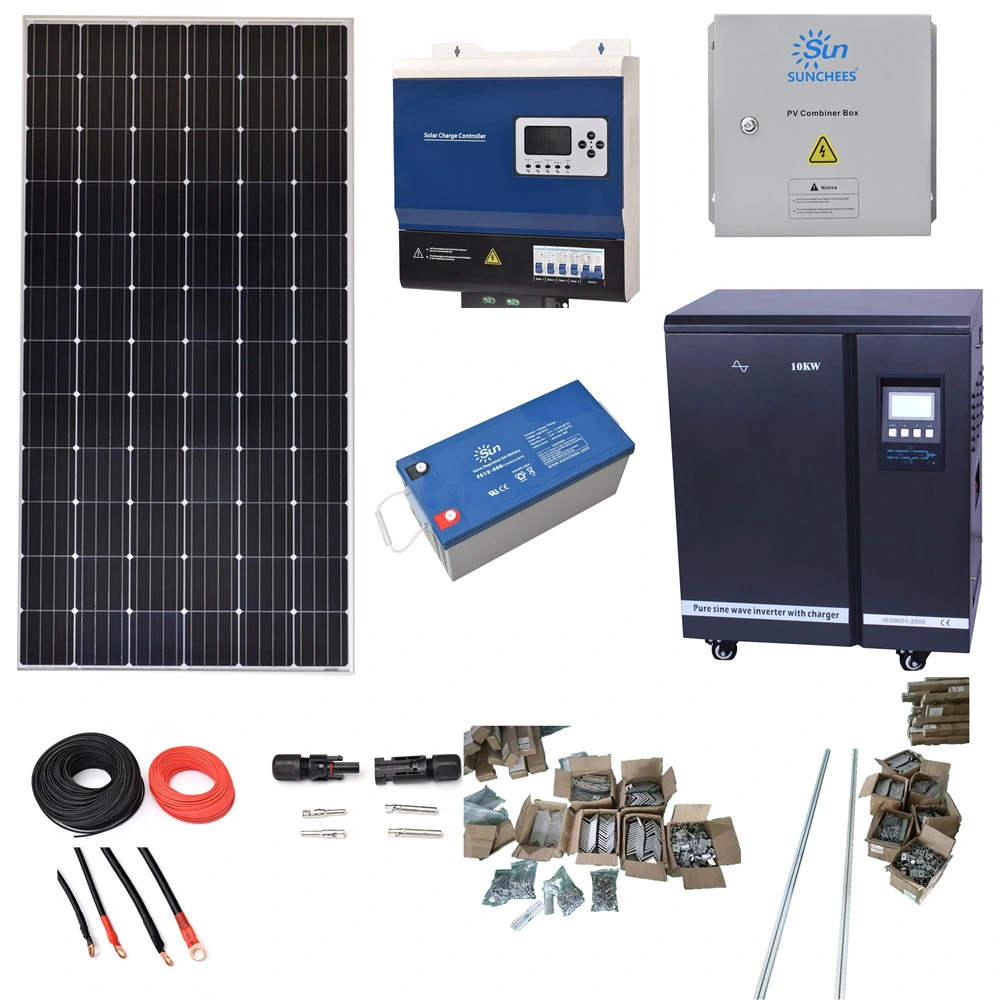 10kw Solar Panel, Solar Panels with Built Completet System, Free Shipping Cost