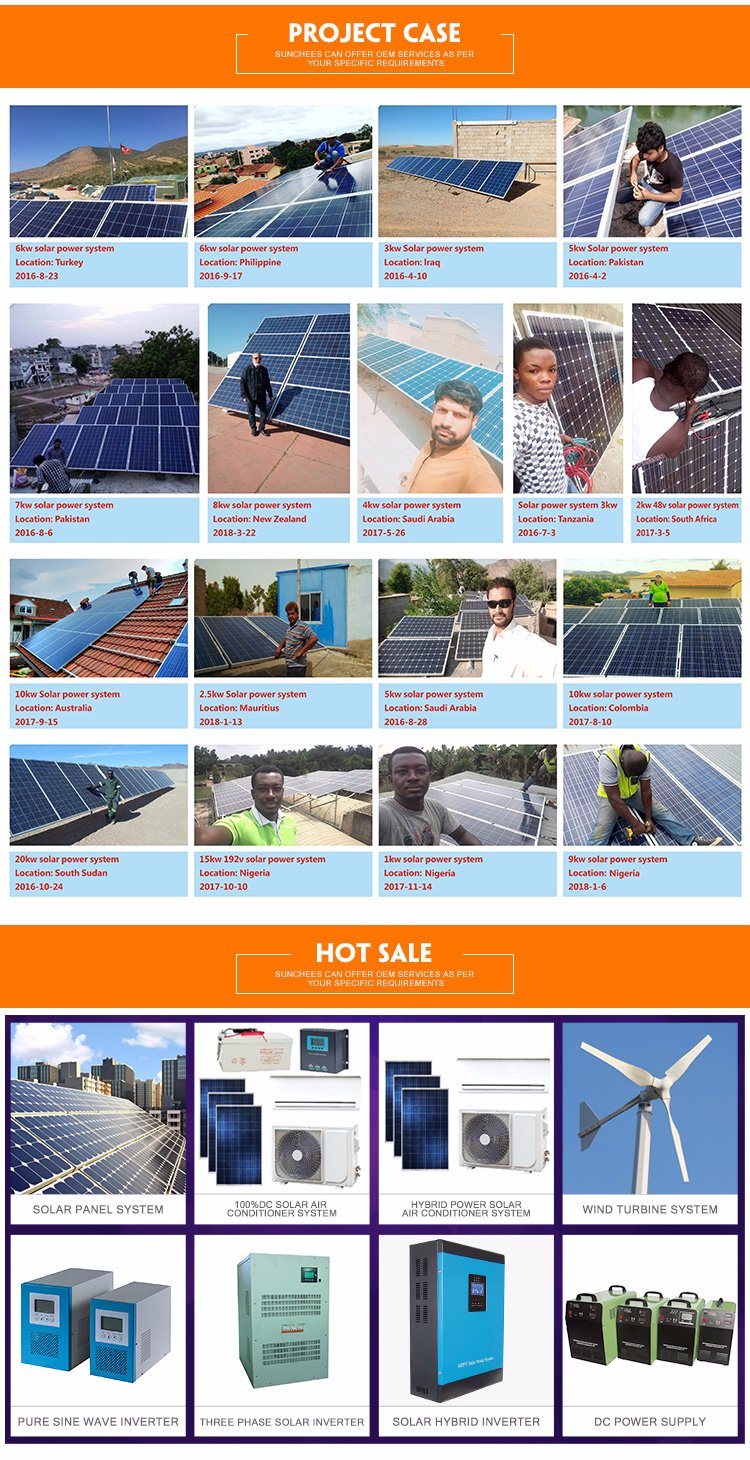 10kw 2kw 3kw 5kw 220V/120V Solar Power Kits Panel Solar with Ce RoHS Certificates