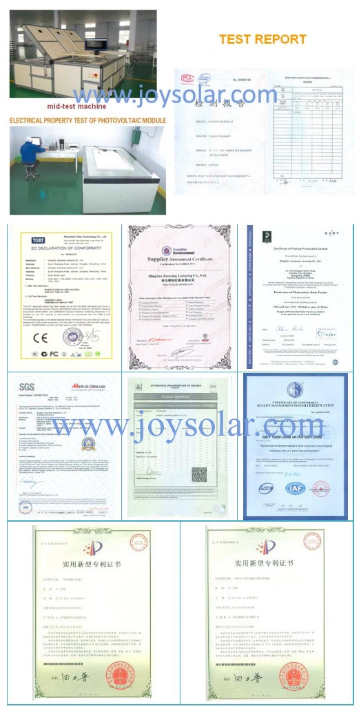 High Efficiency 150W 250W 300W 350W PV Polycrystalline Solar Panel with Ce TUV Certificate