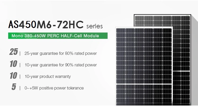 2550 Alicosolar 450W Half Cell Mono Series High Efficiency Solar Panel Half Cell