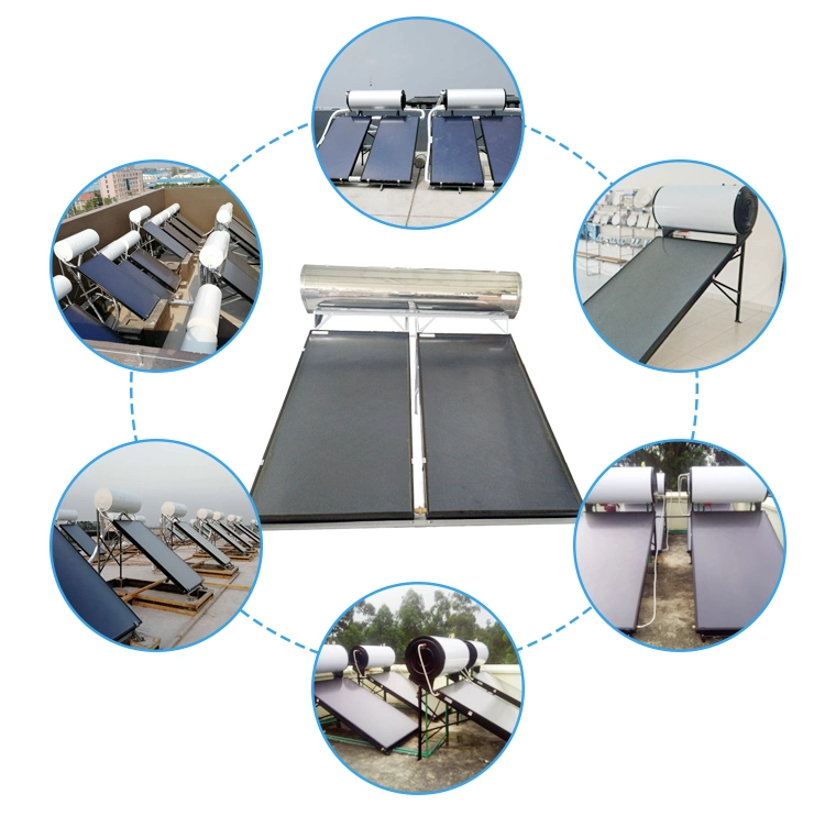 High Quality Pressurized Flat Plate Solar Collector Bte 200L Solar Water Heater with Flat Plate Panel