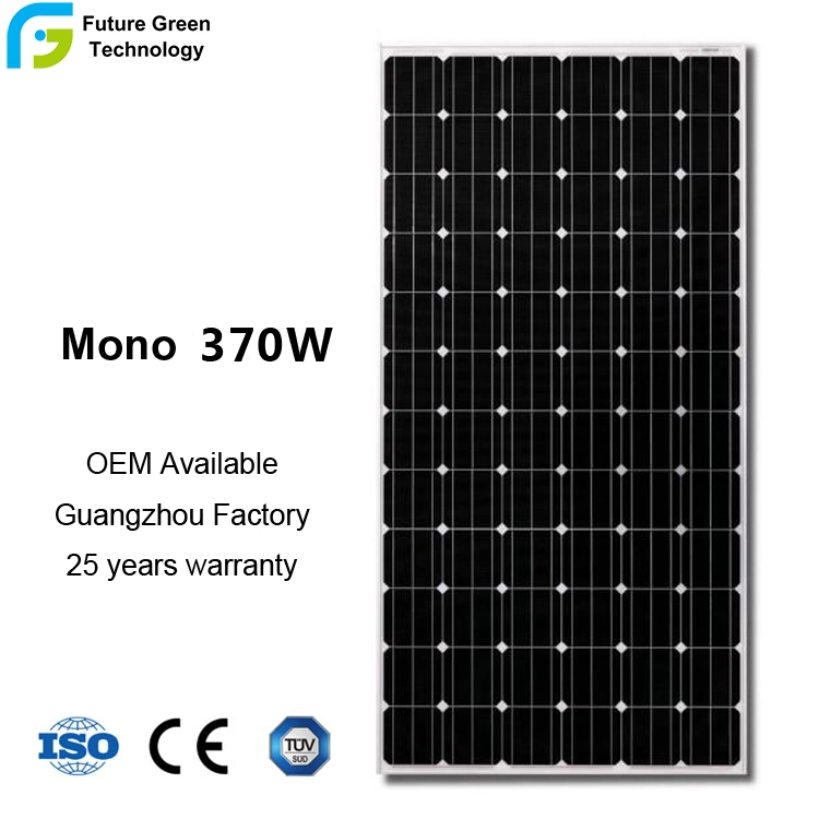 370W Wholesale Solar Panel Manufacturer Photovoltaic Solar Cell Monocrystalline