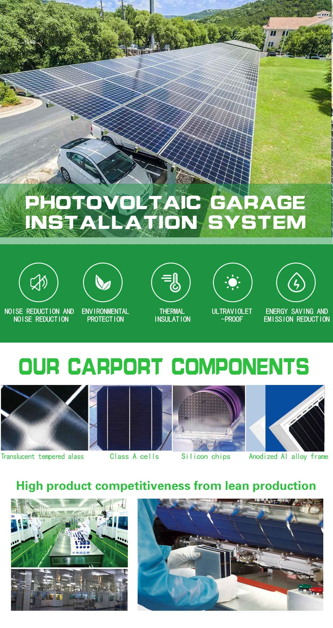 Mount Ground Household Carport Mounting System Structures Solar Panel Parking Lot