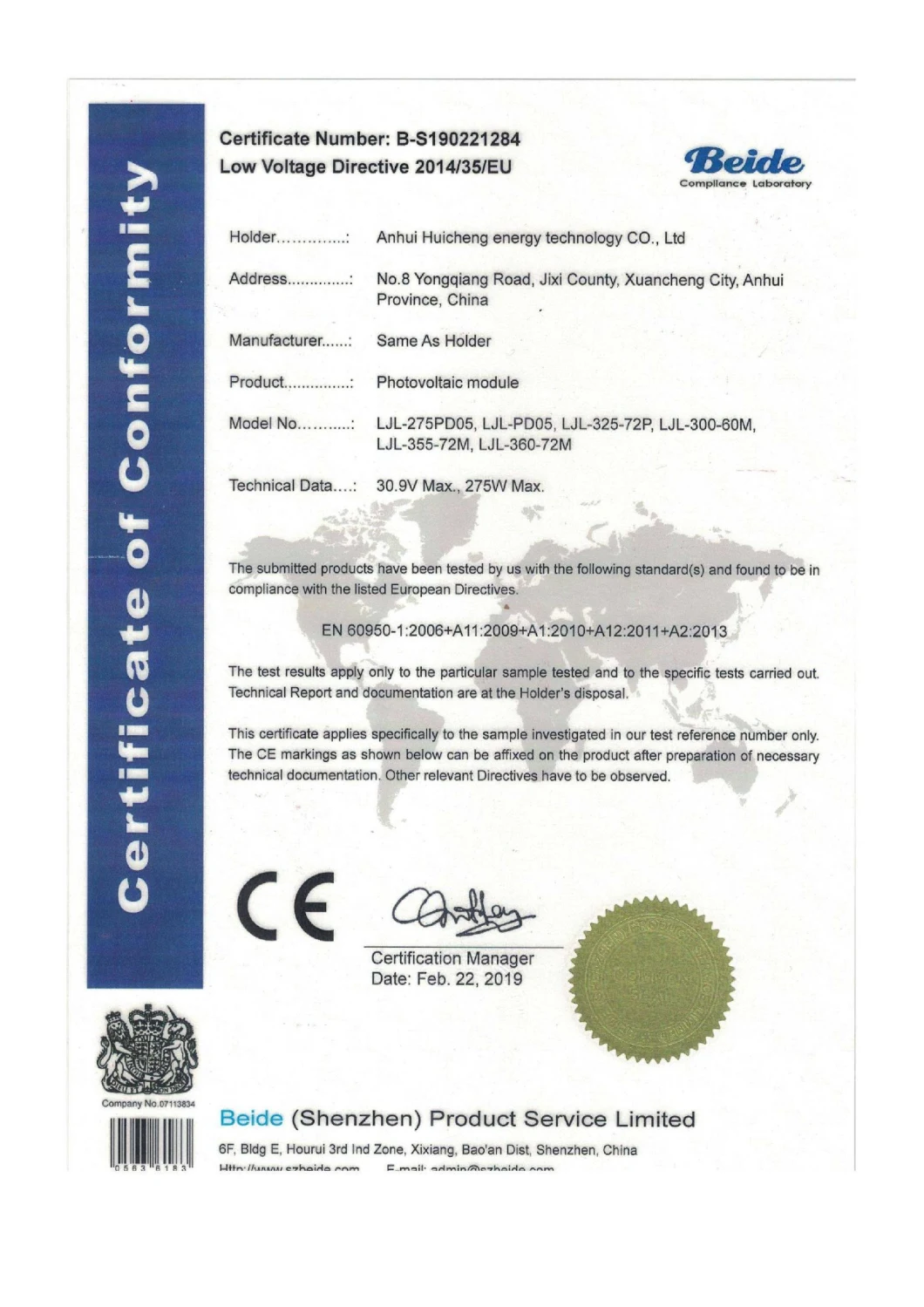 Ce Certificated Mono 375W Low Price Mini Solar Panel Cells