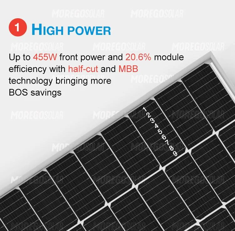 Trina Solar Mono Half Cell 440W 445W 450W 455W 500W Photovoltaic Solar Panels