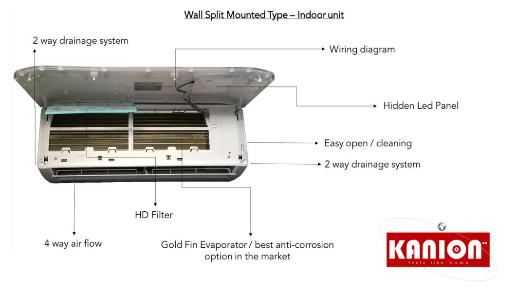 Hybrid Solar Panel Heat Pump Air Conditioner Split Cooling&Heating AC