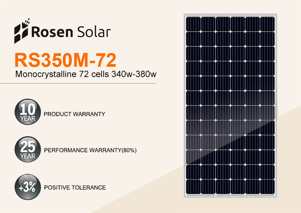 Rosen Tier 1 Solar Panel Monocrystalline 330W 340W 350W 360W 365W 370W Solar Panel