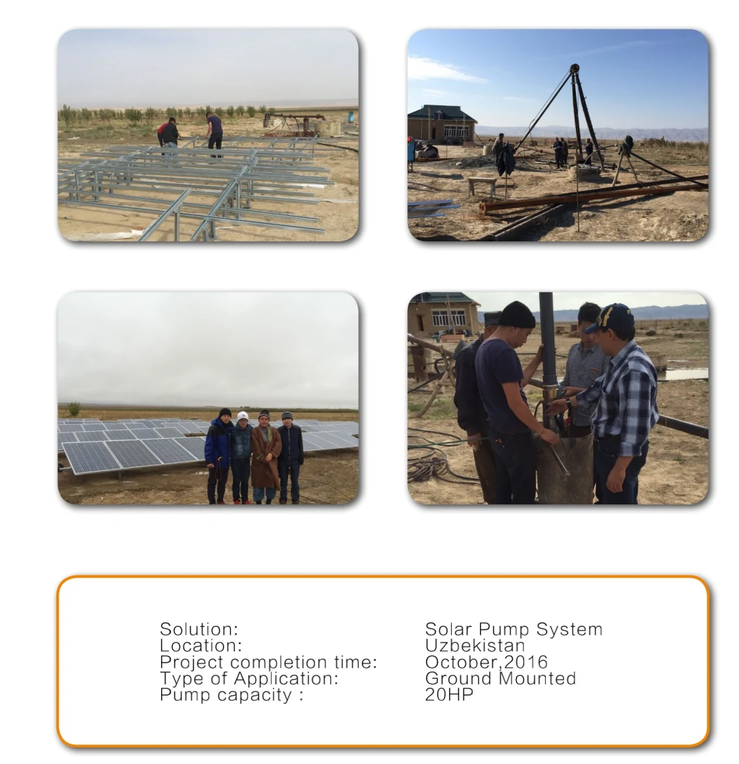 30kw Solar Pump System with Mono/Poly Solar Panels for Home&Farmland Irrigation Project