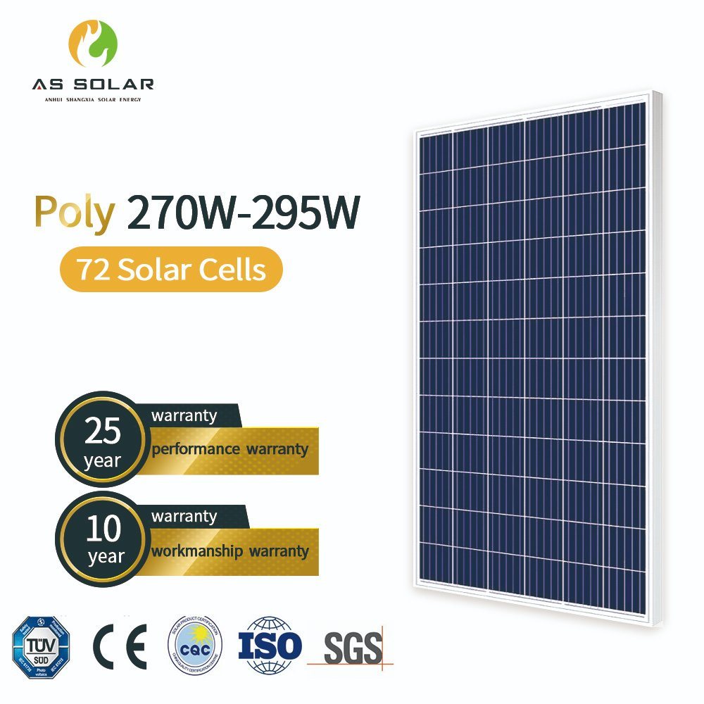 PV Solar Module 275W 285W 290W 295W Solar Cells Solar Panel Price for Home Solar Panel