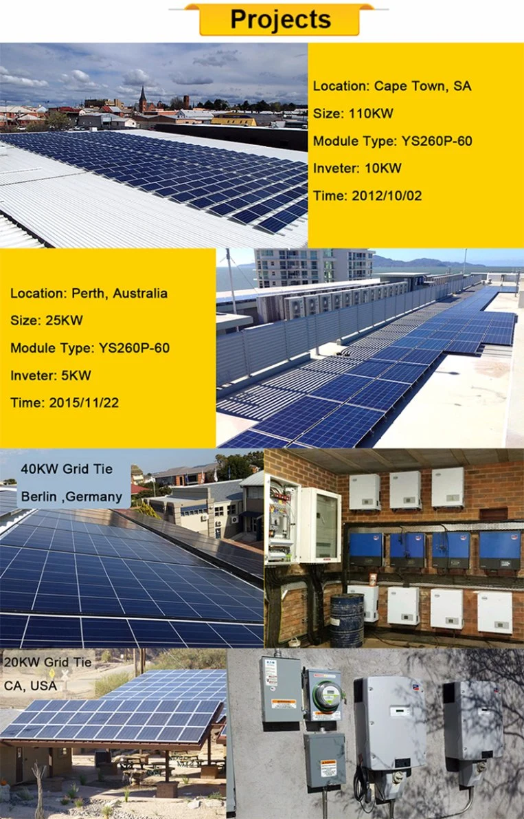Polycrystalline 300W 310W 320W 330W Solar Panel Roof Mount Toronto
