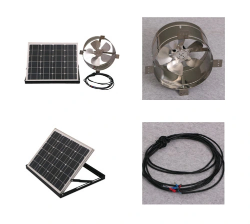 25 Watt Solar Roof Ventilator Fan with Adjustable Solar Panel