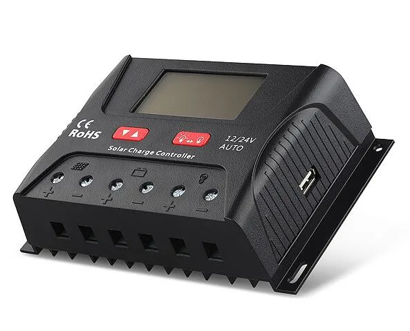 40A 12/24/36/48V Solar Panel Charge Controller with USB Ports (QWP-SR-HP4840A)
