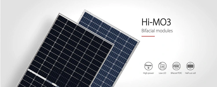 Longi Solar Bifacial Perc Mono Transparent Panel 370W 365W 360W 355W 350 Panels Solar Watt