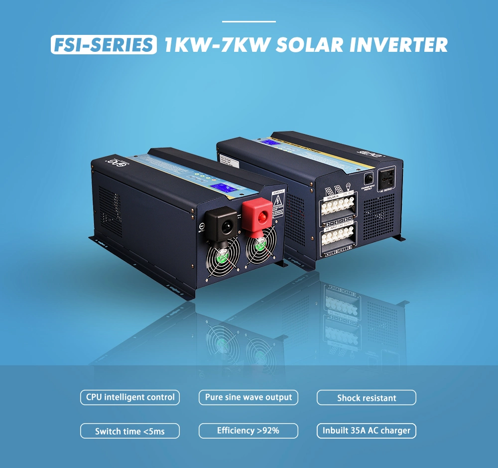 5kw 7kVA Fts Series Solar Panel Inverter with 1kw-7kw 50A MPPT Solar Charge Controller