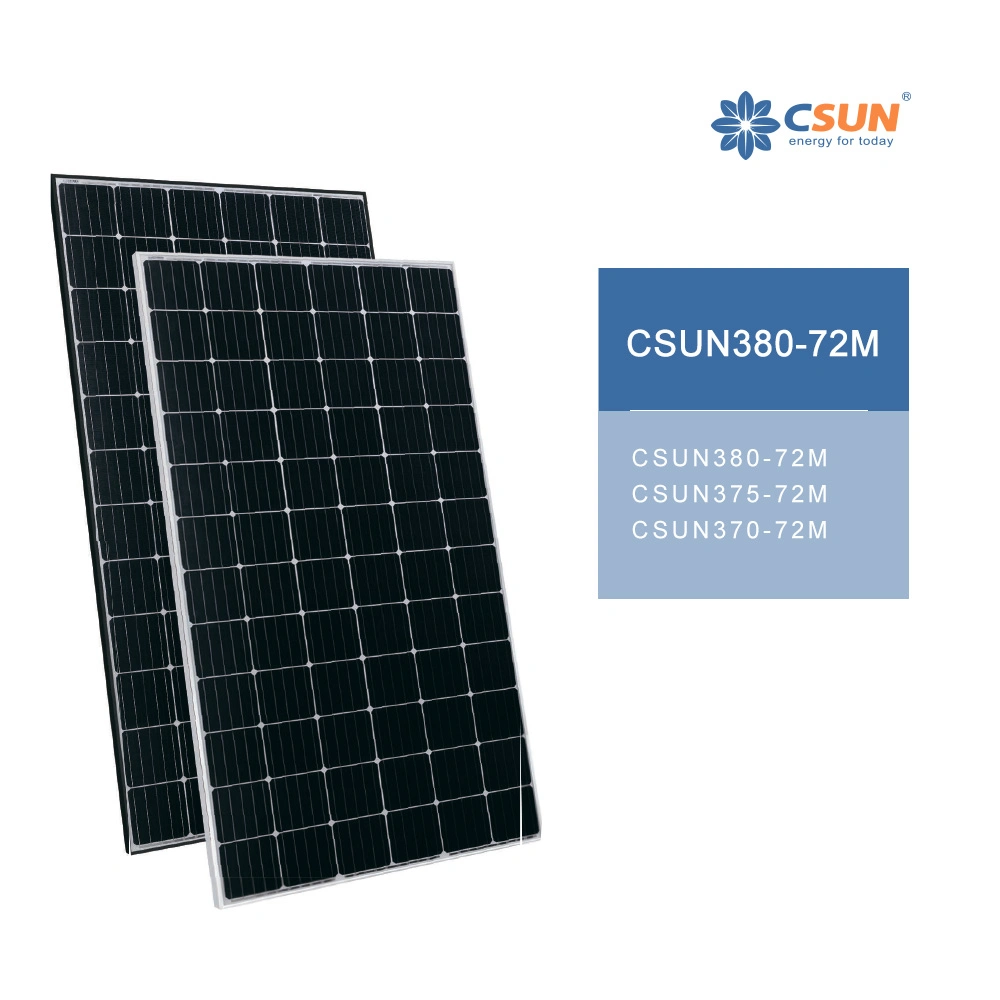Mono Solar Panel 370W 380W 390W Mono Csun Solar Panel TUV ETL CE Certificate