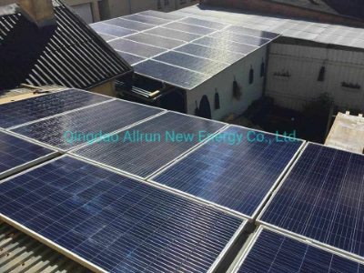 Allruin Solar Tile Roof Mounted 30kw on Grid Solar Power System 30 Kw Solar Panels Project