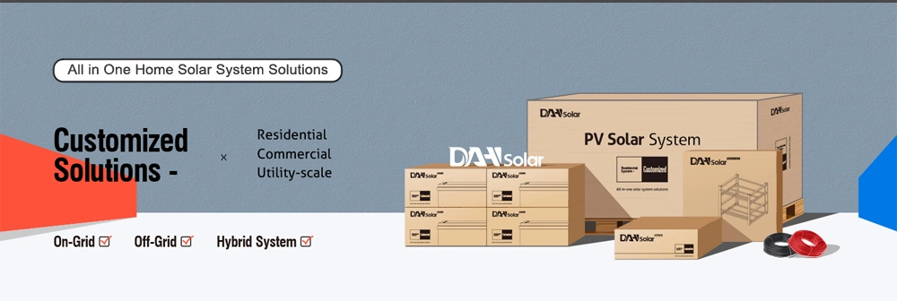 Dah Solar System with 9bb Half Cut Solar Panels 400W, 440W on Grid Solar System 5kw