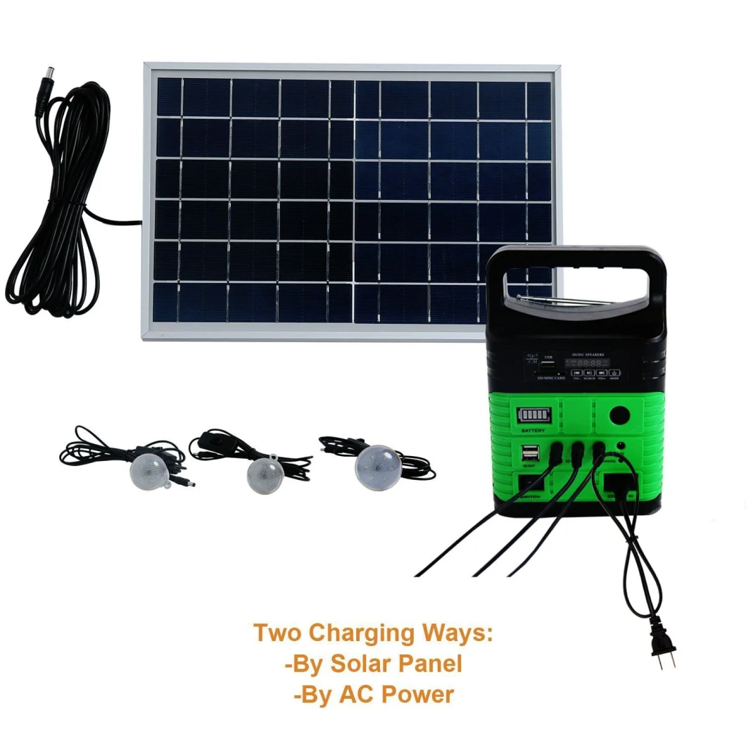 10W Solar Light with MP3&Radio 10W/6V Poly Solar Panel Mobile Charger Wire AC Charger
