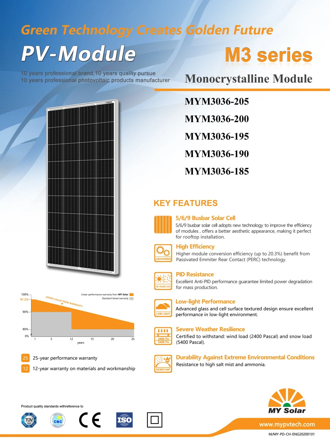 330W Solar Panel on Grid Power Solar Energy Systems