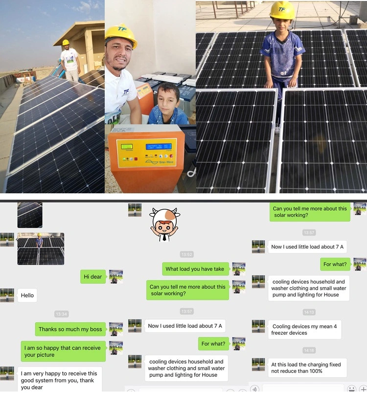 Inverter MPPT Home Solar Charger 12V Solar Panel 300W 500W Power Kits System