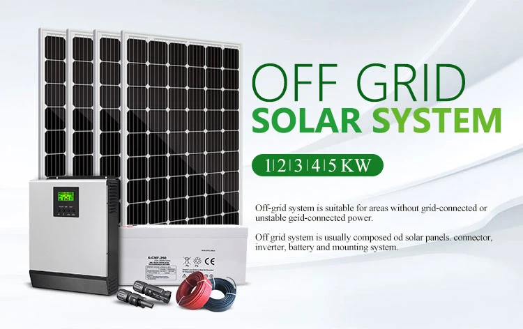 Solar Panel System Grid Tied Systems 5kw off Grid Solar System Home Solar Power System
