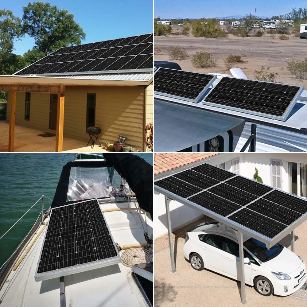 100W 12V / 18V Portable Mono Poly Solar Panel with Mc4 for Home, RV, Boat, Tent, Car