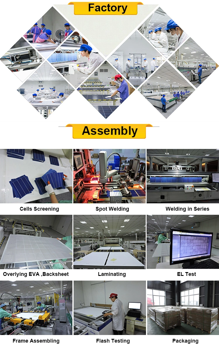 Yangtze Solar Panel Manufacturer High Efficiency 350W 360W 370W 380W Mono Panel for Household
