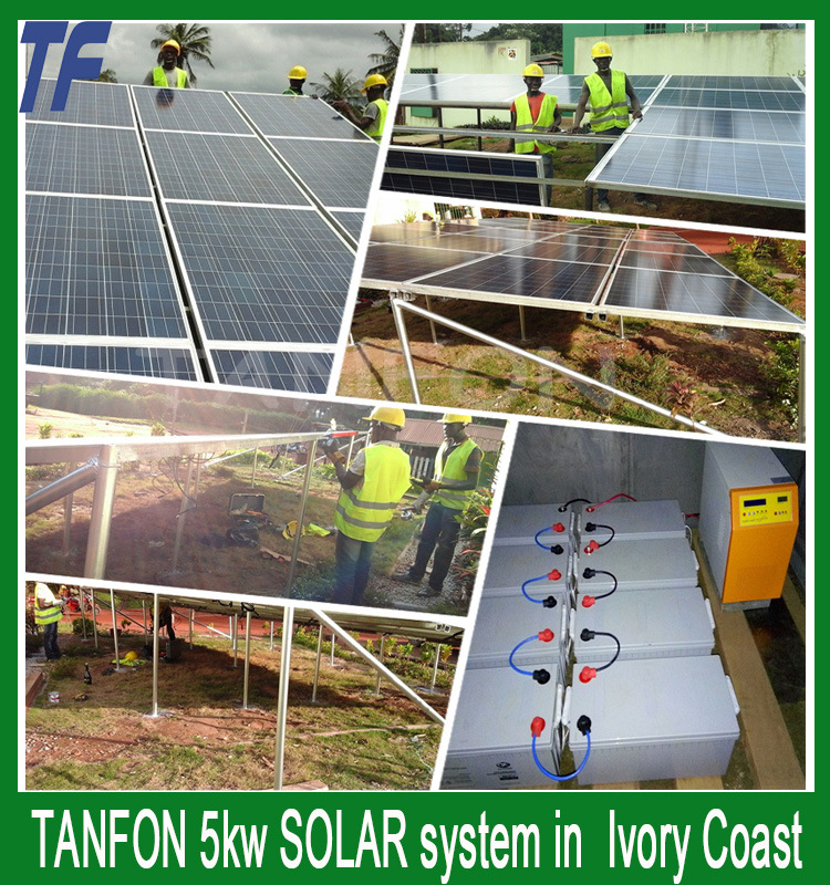 Adjustable Roof Mount Solar Panel System 1500W Solar Grid-Tied System